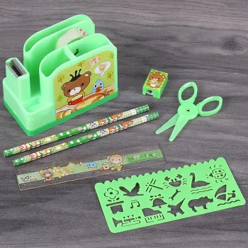 Cute Cartoon Pen Stand Stationery Set